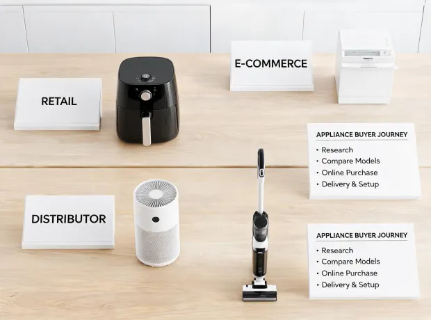 Appliance buyer route illustration