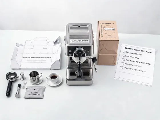 Coffee maker private label case
